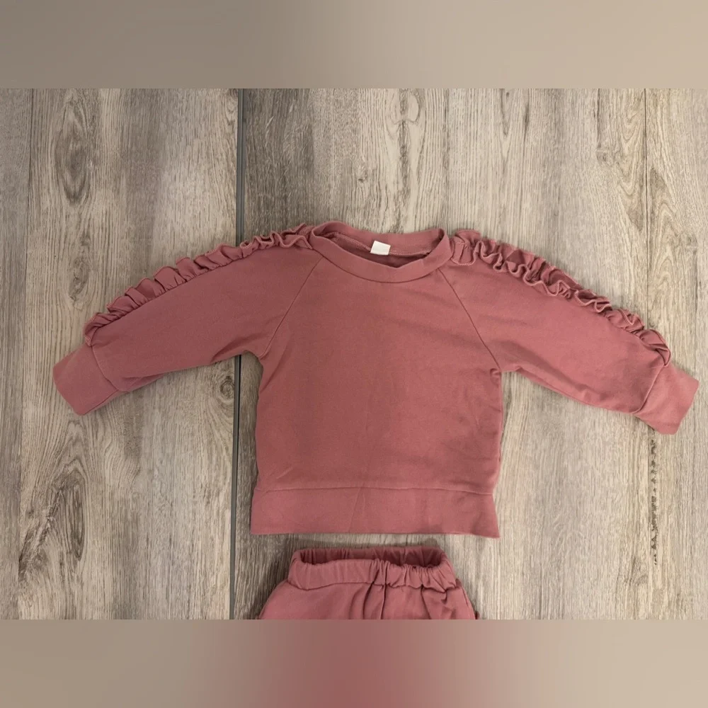 Pink Ruffle Sleeve Toddler Set - Picture 3 of 7